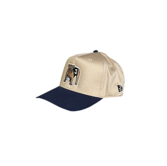 JALE Bulldogs Snap-Back Hat - Khaki / Navy Blue
