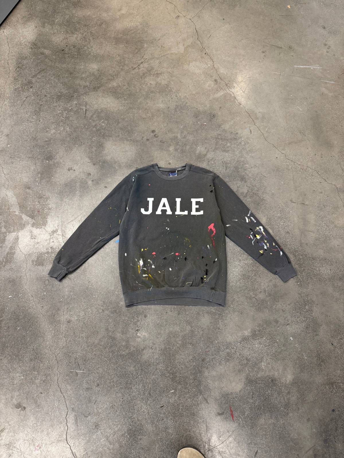 jale painted sweatshirt charcoal