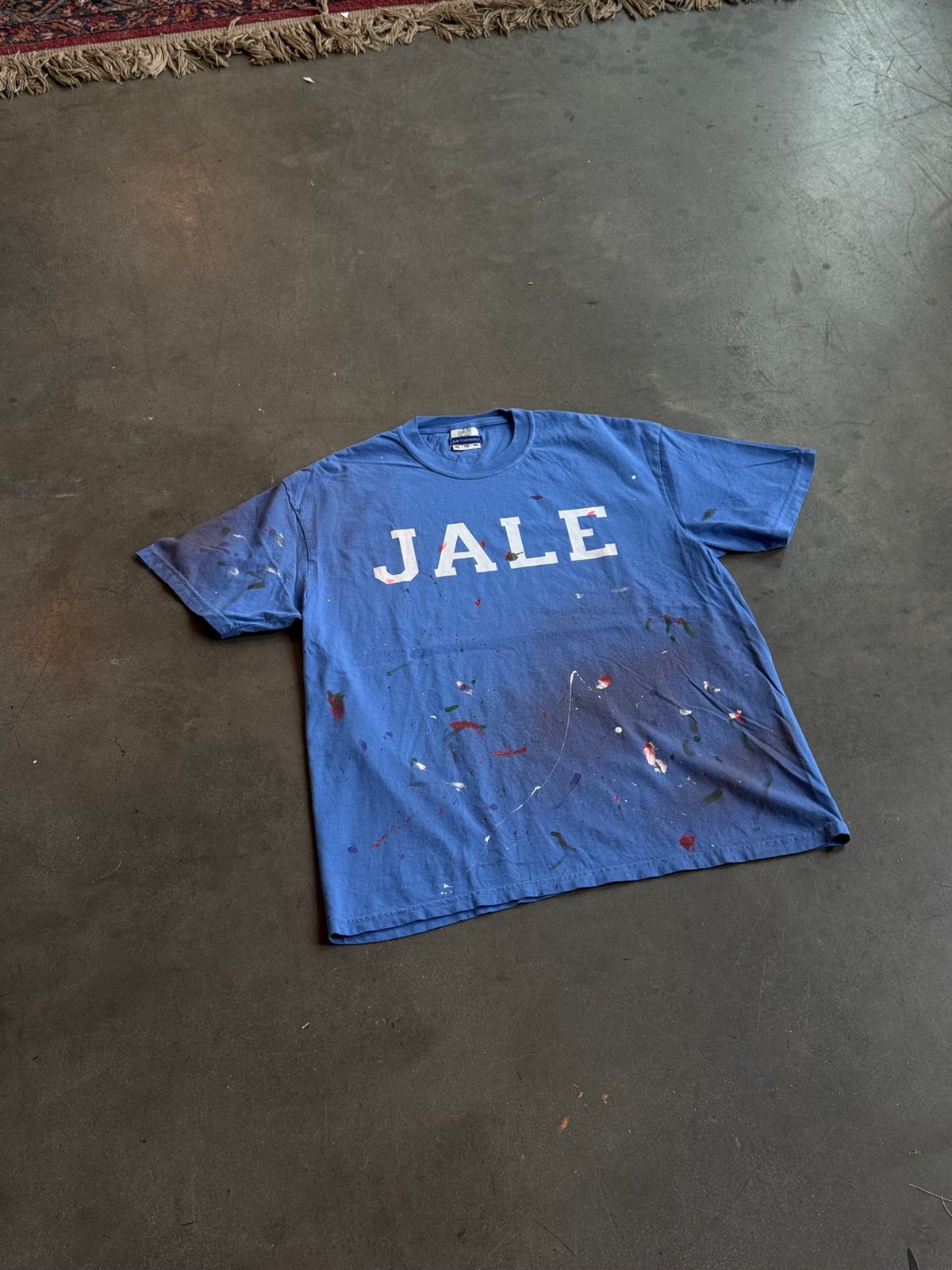 jale painted tee blue