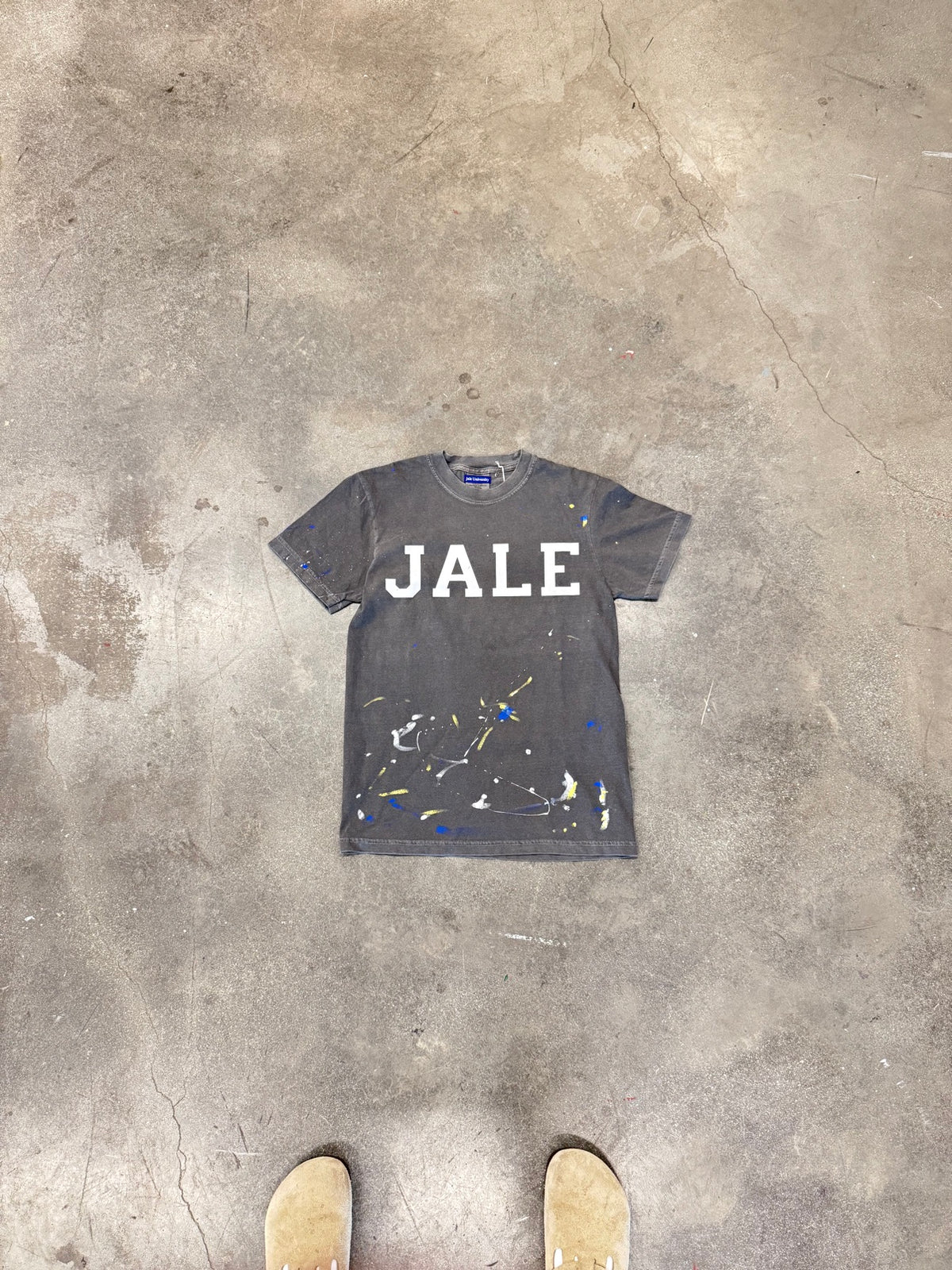 jale painted tee charcoal