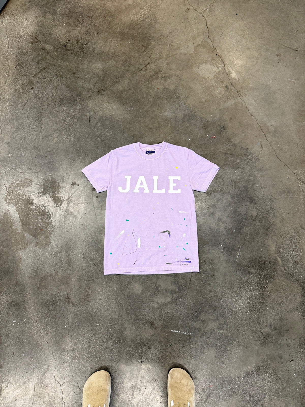 jale painted tee lavender